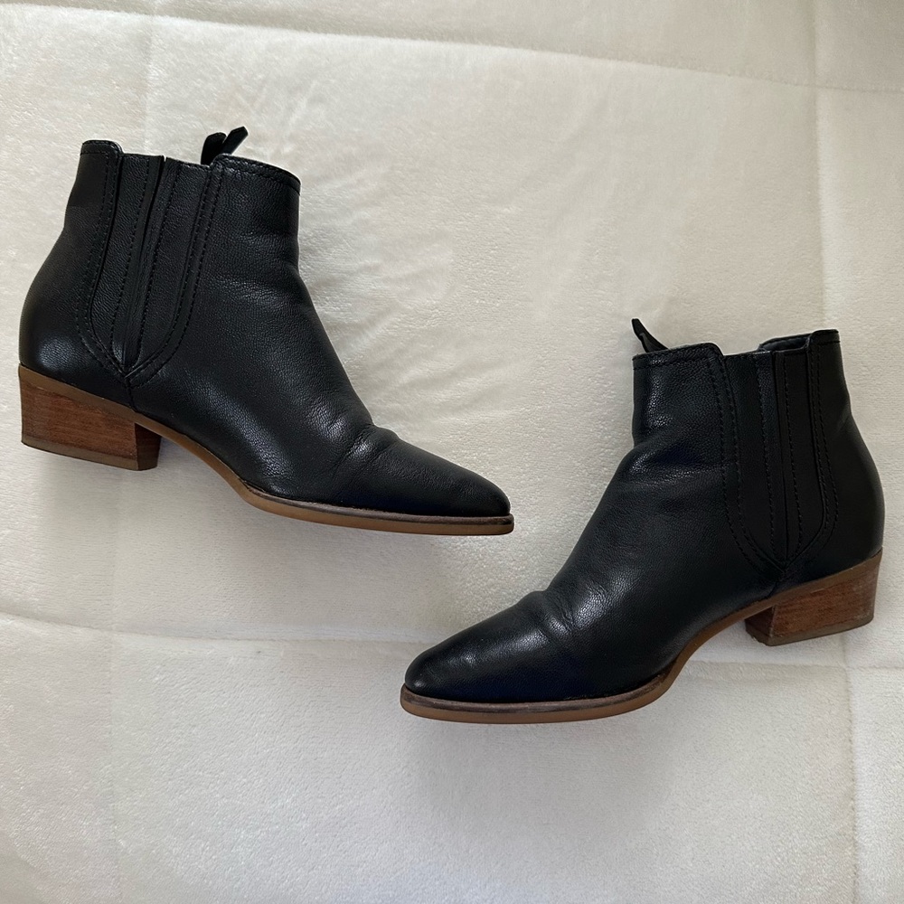 Cole Haan Black Hadlyn Booties - Picture 3 of 5